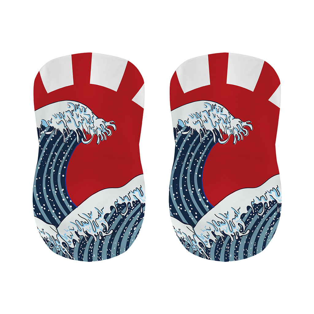 The Great Kanagawa Wave Print Bar Stool Covers