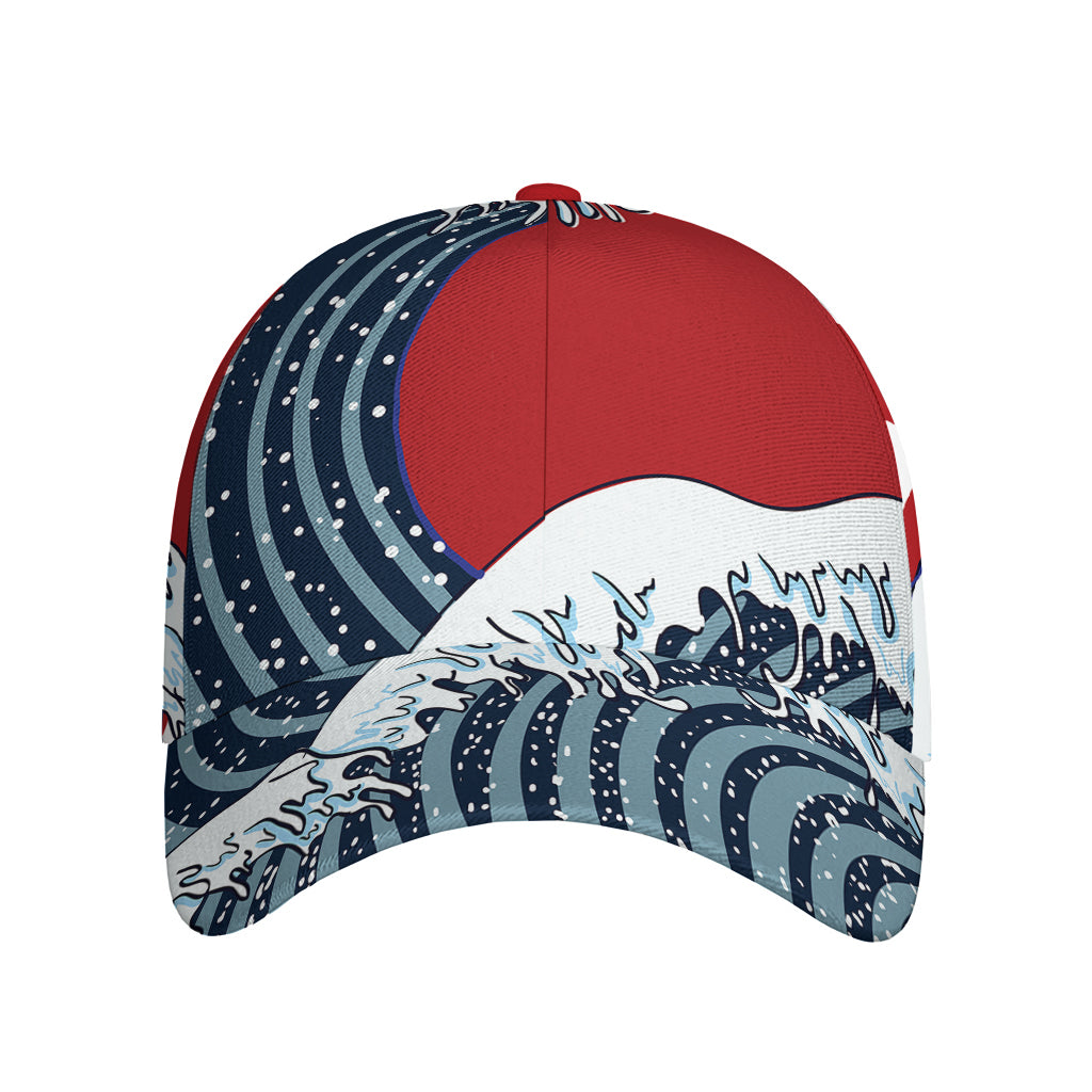 The Great Kanagawa Wave Print Baseball Cap