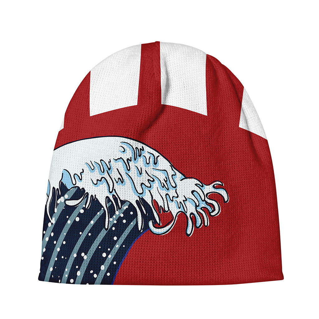 The Great Kanagawa Wave Print Beanie