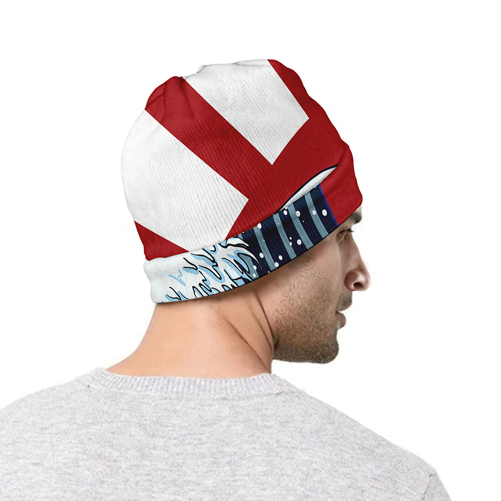 The Great Kanagawa Wave Print Beanie