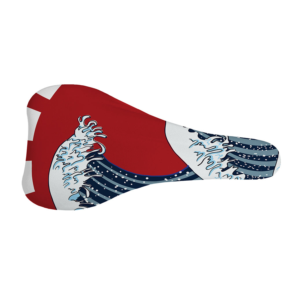 The Great Kanagawa Wave Print Bicycle Seat Cover