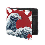 The Great Kanagawa Wave Print Bifold Wallet