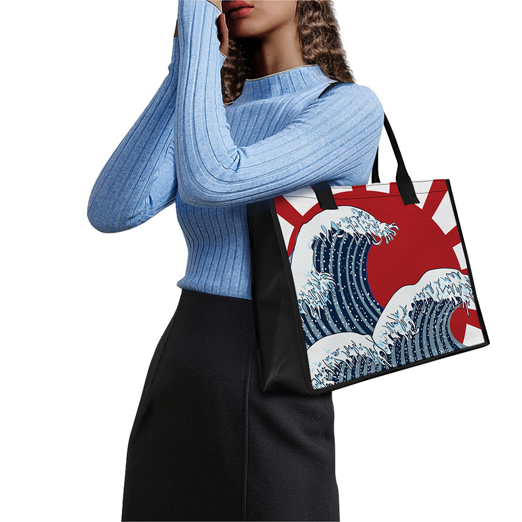 The Great Kanagawa Wave Print Canvas Tote Bag