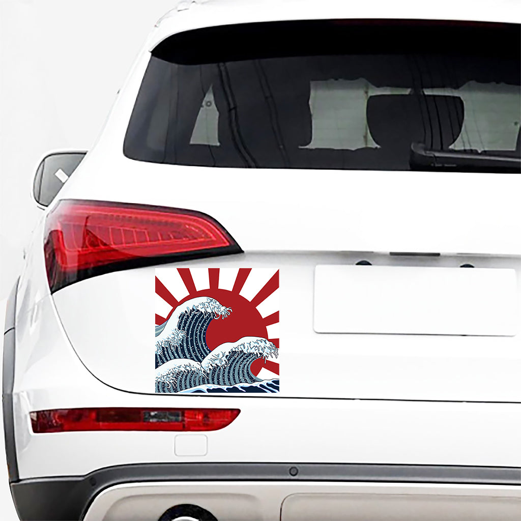 The Great Kanagawa Wave Print Car Sticker
