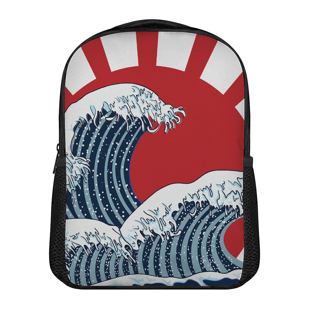 The Great Kanagawa Wave Print Casual Backpack