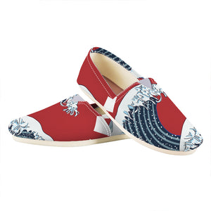 The Great Kanagawa Wave Print Casual Shoes