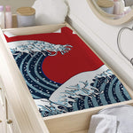 The Great Kanagawa Wave Print Changing Pad Cover