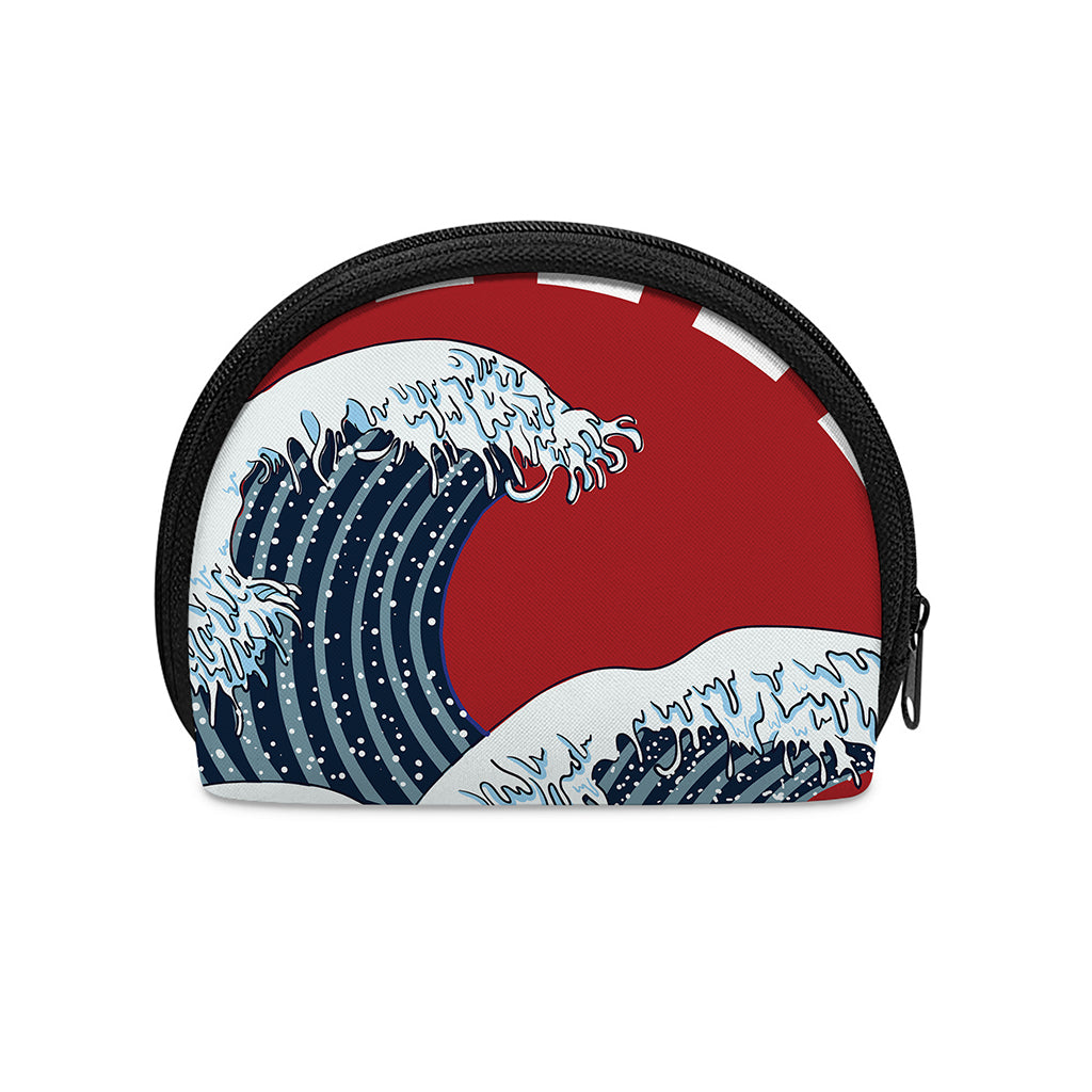 The Great Kanagawa Wave Print Coin Purse