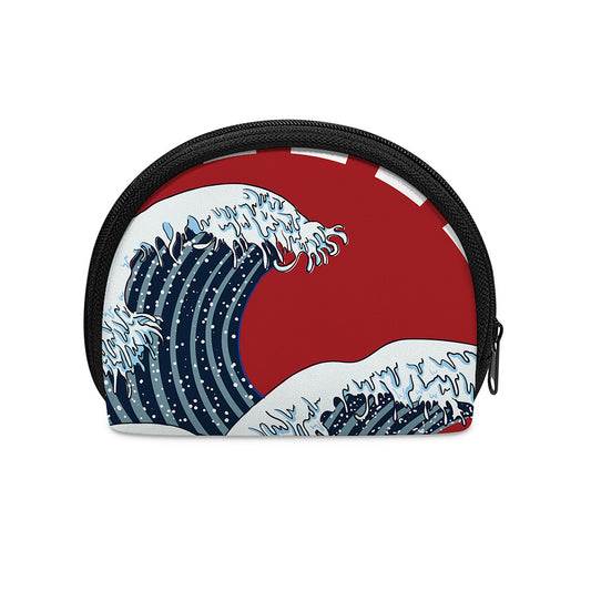 The Great Kanagawa Wave Print Coin Purse
