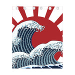 The Great Kanagawa Wave Print Curtain