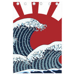 The Great Kanagawa Wave Print Curtain
