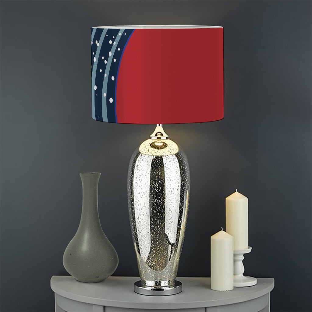 The Great Kanagawa Wave Print Drum Lamp Shade