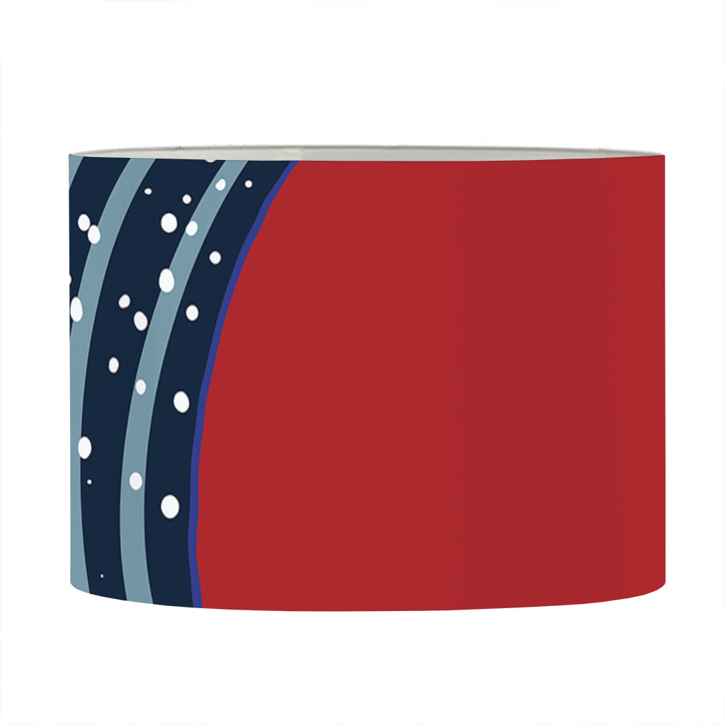 The Great Kanagawa Wave Print Drum Lamp Shade