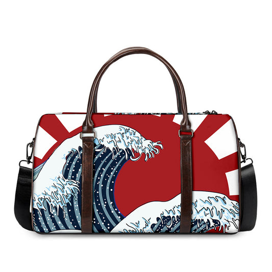 The Great Kanagawa Wave Print Duffle Bag