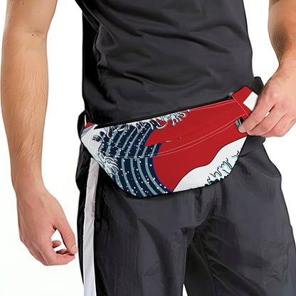 The Great Kanagawa Wave Print Fanny Pack