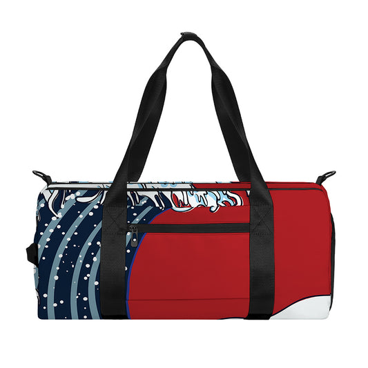 The Great Kanagawa Wave Print Gym Bag