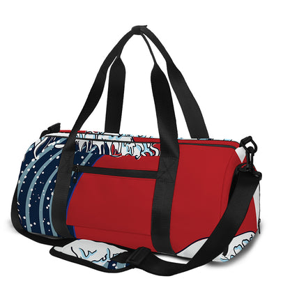 The Great Kanagawa Wave Print Gym Bag
