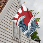 The Great Kanagawa Wave Print House Flag