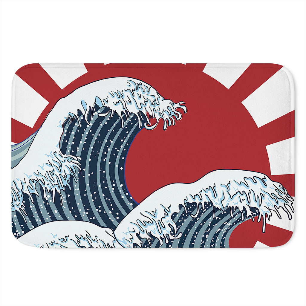 The Great Kanagawa Wave Print Indoor Door Mat