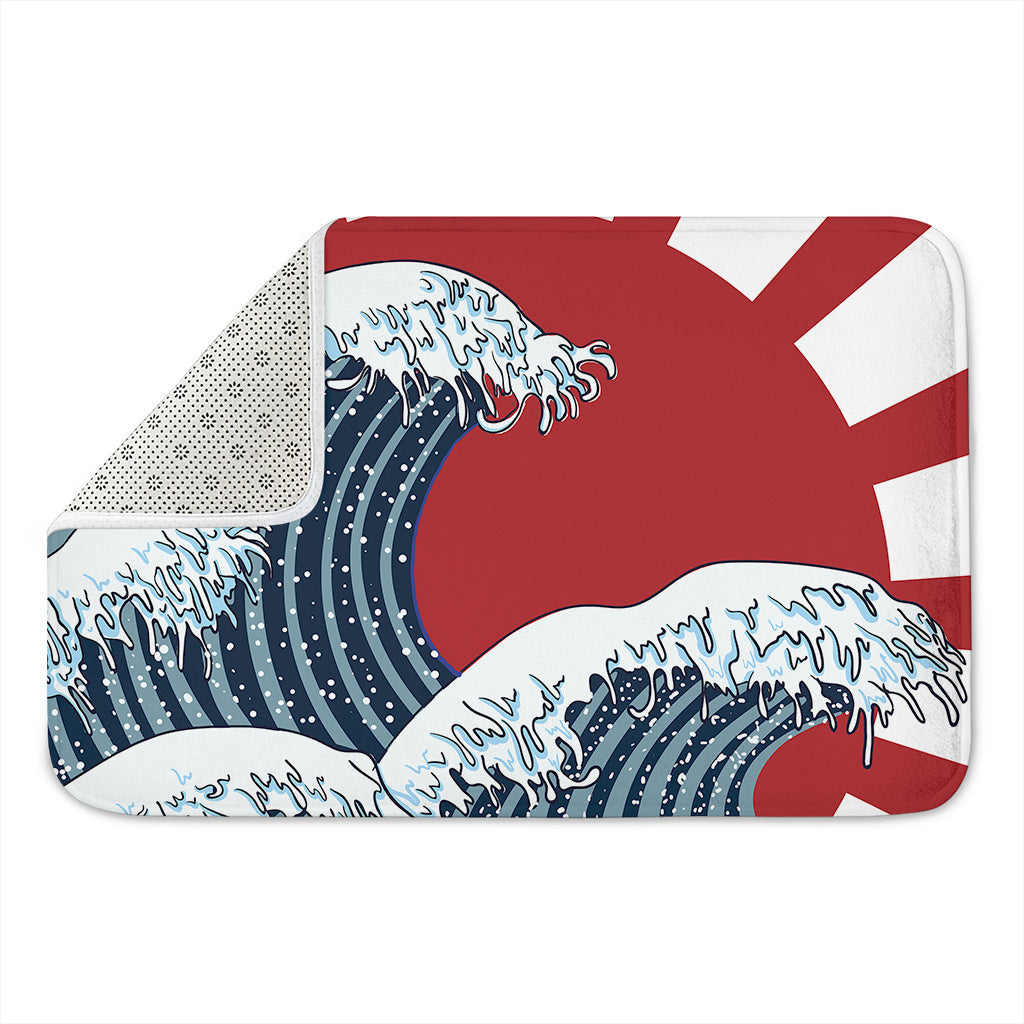 The Great Kanagawa Wave Print Indoor Door Mat
