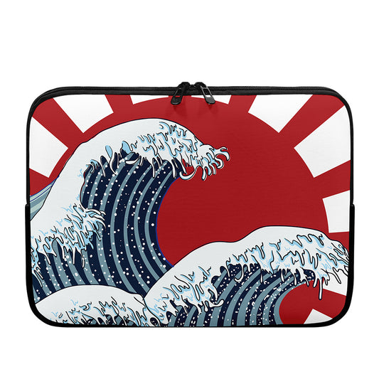 The Great Kanagawa Wave Print Laptop Sleeve
