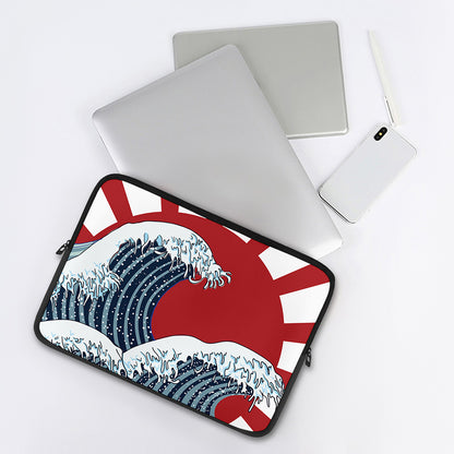 The Great Kanagawa Wave Print Laptop Sleeve