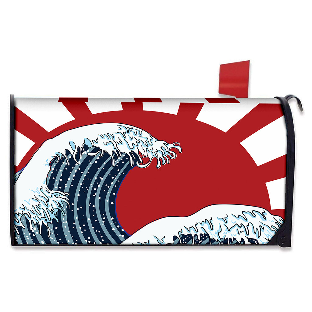 The Great Kanagawa Wave Print Mailbox Cover