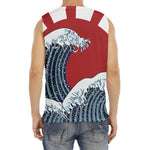 The Great Kanagawa Wave Print Men's Fitness Tank Top