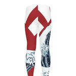 The Great Kanagawa Wave Print Men's leggings