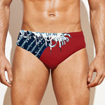 The Great Kanagawa Wave Print Men's Swim Briefs