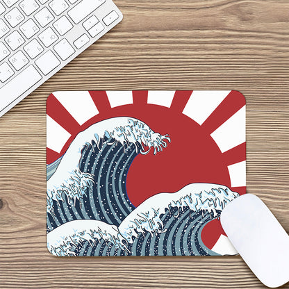 The Great Kanagawa Wave Print Mouse Pad
