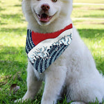 The Great Kanagawa Wave Print Over The Collar Dog Bandana