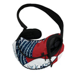 The Great Kanagawa Wave Print Pet Sling Carrier