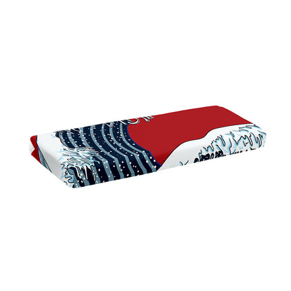 The Great Kanagawa Wave Print Piano Keyboard Cover