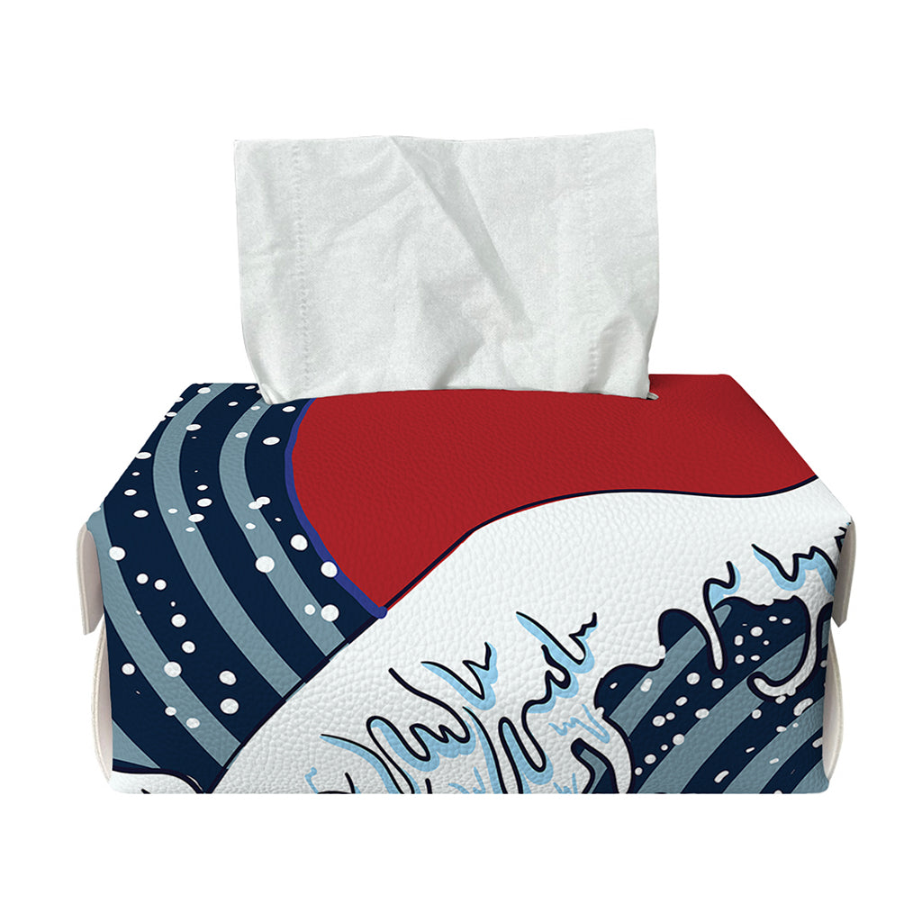 The Great Kanagawa Wave Print Rectangle Tissue Box Cover
