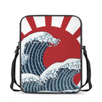 The Great Kanagawa Wave Print Rectangular Crossbody Bag