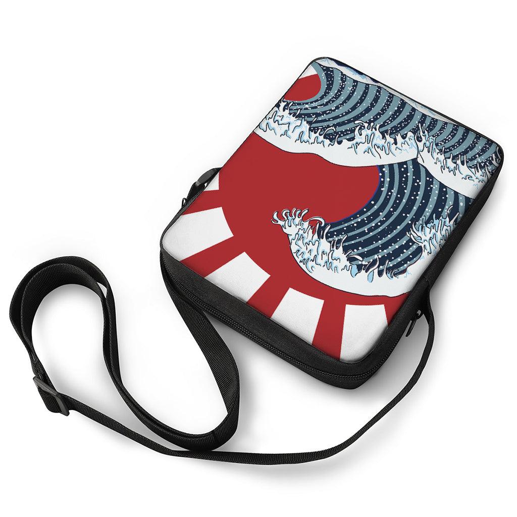 The Great Kanagawa Wave Print Rectangular Crossbody Bag