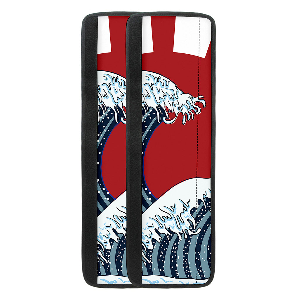 The Great Kanagawa Wave Print Refrigerator Handle Covers