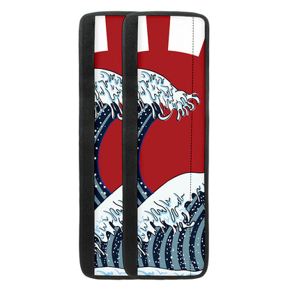 The Great Kanagawa Wave Print Refrigerator Handle Covers