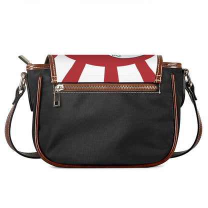 The Great Kanagawa Wave Print Saddle Bag