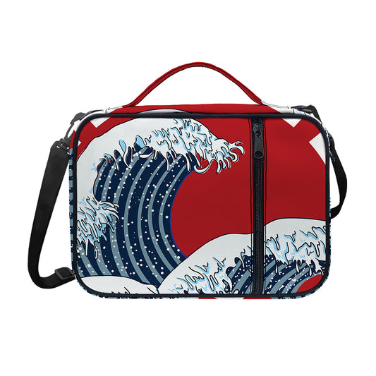 The Great Kanagawa Wave Print Shoulder Strap Bible Bag