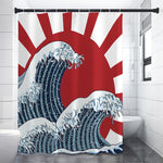 The Great Kanagawa Wave Print Shower Curtain