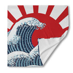 The Great Kanagawa Wave Print Silk Bandana