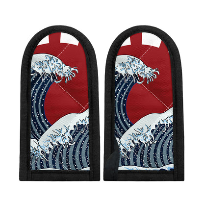 The Great Kanagawa Wave Print Skillet Handle Cover