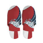 The Great Kanagawa Wave Print Slippers