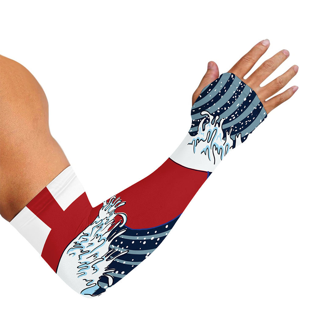 The Great Kanagawa Wave Print Sun Protection Arm Sleeves