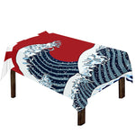 The Great Kanagawa Wave Print Tablecloth