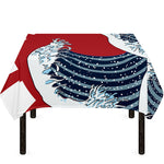 The Great Kanagawa Wave Print Tablecloth