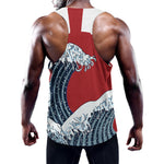 The Great Kanagawa Wave Print Training Tank Top