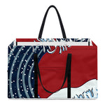 The Great Kanagawa Wave Print Utility Tote Bag